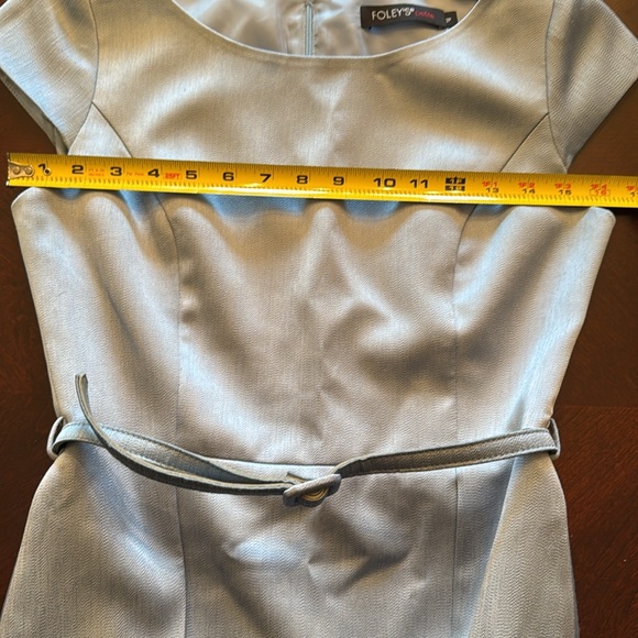 Foley’s Petite Women’s Top Cap Sleeve Peplum Hem With Detachable Belt Si… - Picture 5 of 12